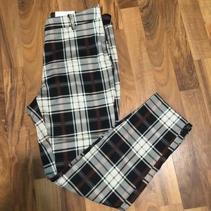 Plaid H&M slacks. Size 10